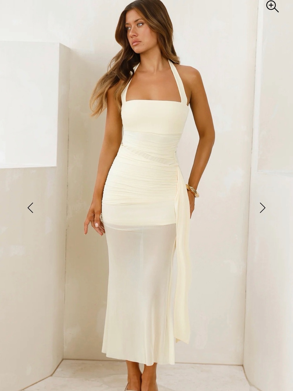 Saints & Secrets butter yellow dress
